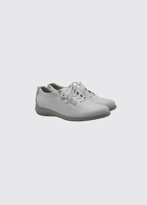 Layla Women's Side Zip Trainer - White