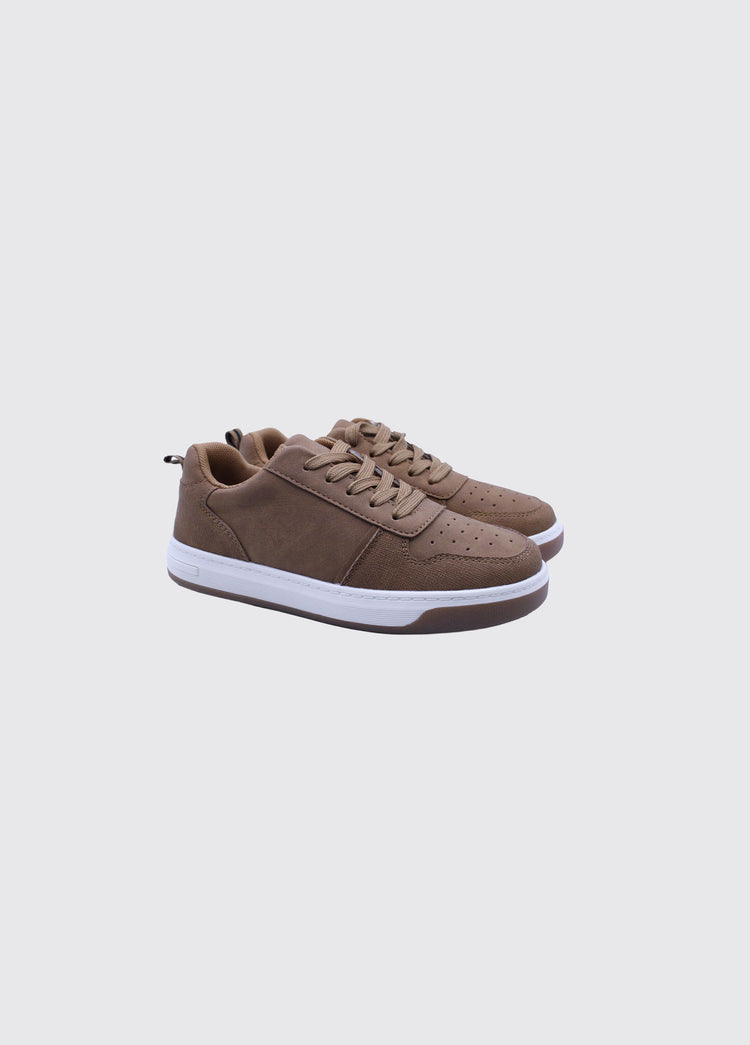 Len Boy's Lace up Shoe - Tan