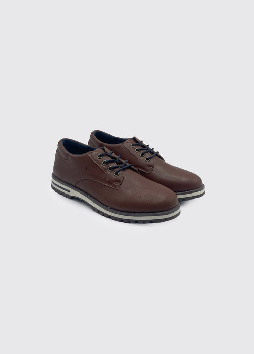 Leon Boy's Lace up Shoe - Tan