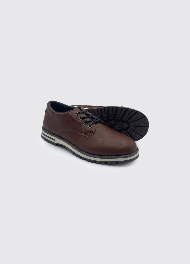 Leon Boy's Lace up Shoe - Tan
