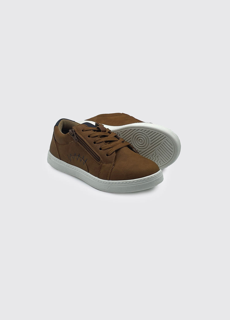 Lex Boy's Lace up Shoe - Tan