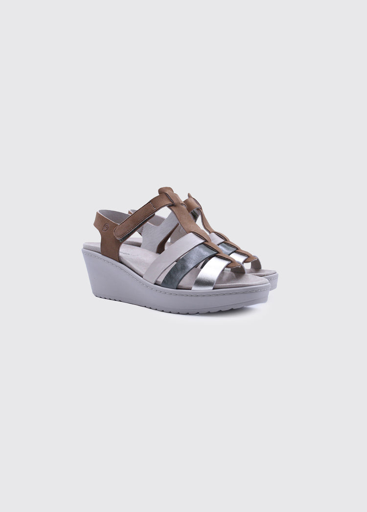 Lima Ladies Sandal - Brown Multi