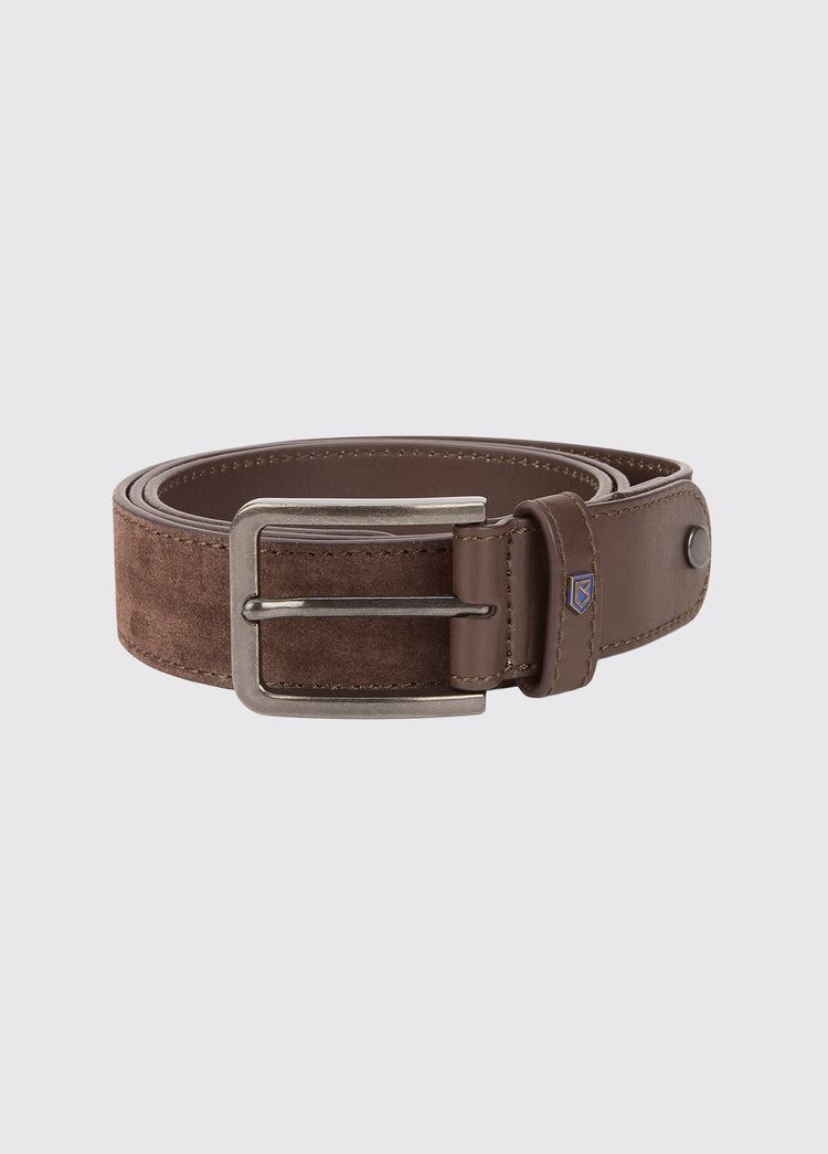 Lissava Men's Suede Belt - Cigar