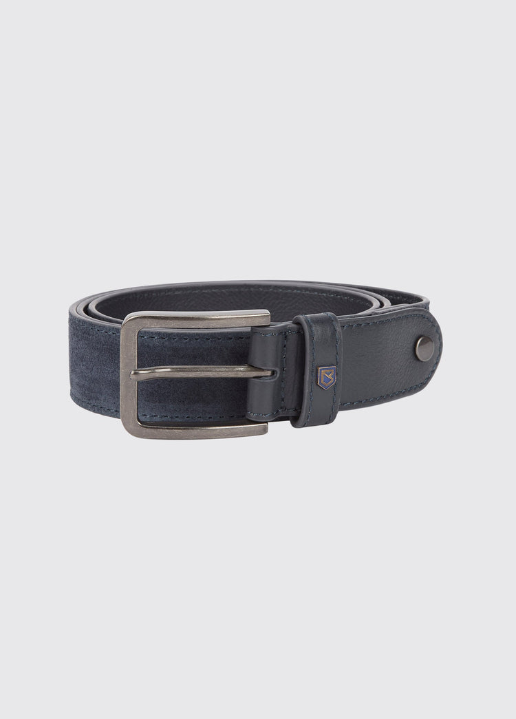 Lissava Men's Suede Belt - Navy