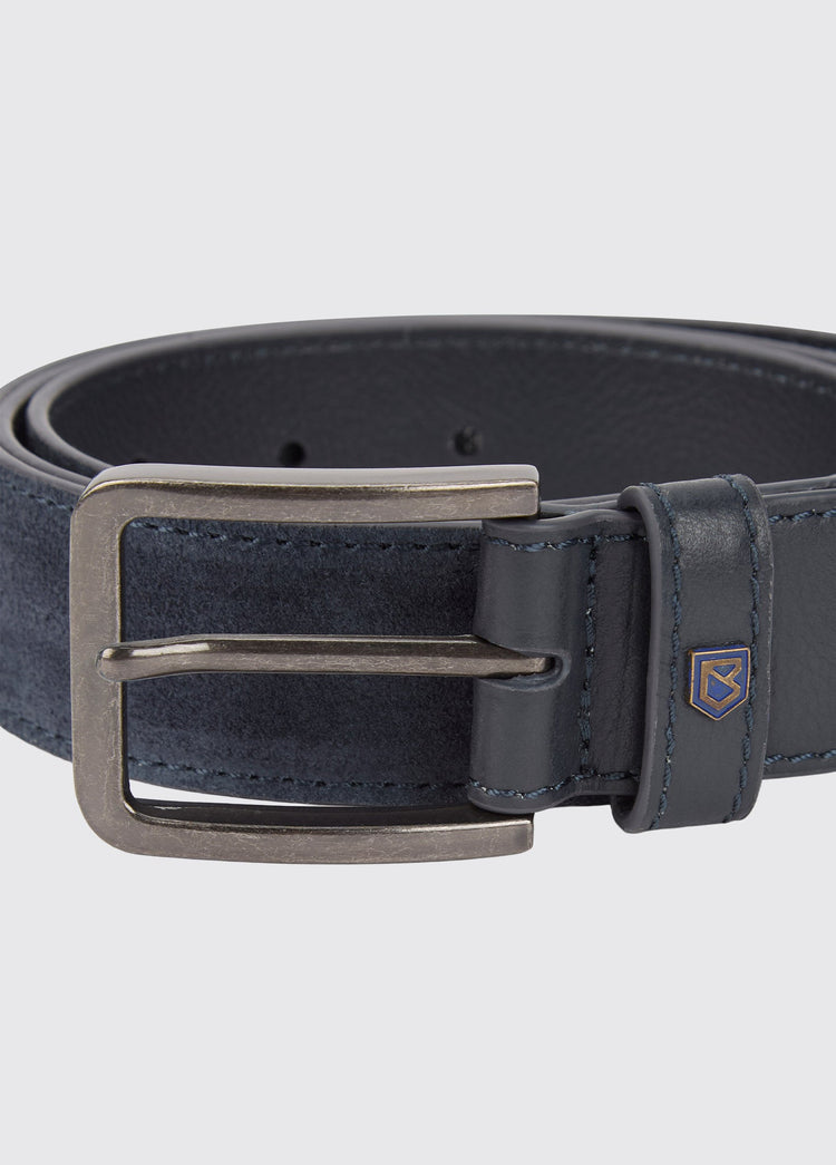 Lissava Men's Suede Belt - Navy