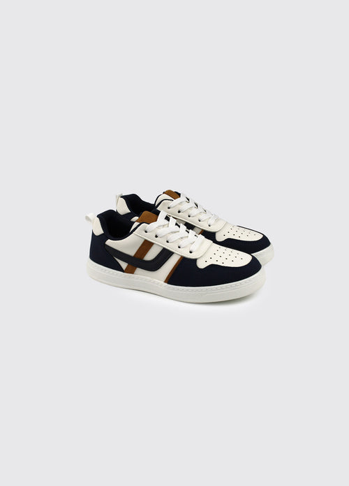 Logan Boy's Lace up Shoe - White
