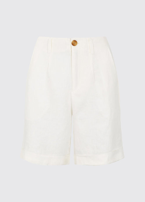 Maryland Women’s Linen Shorts - White