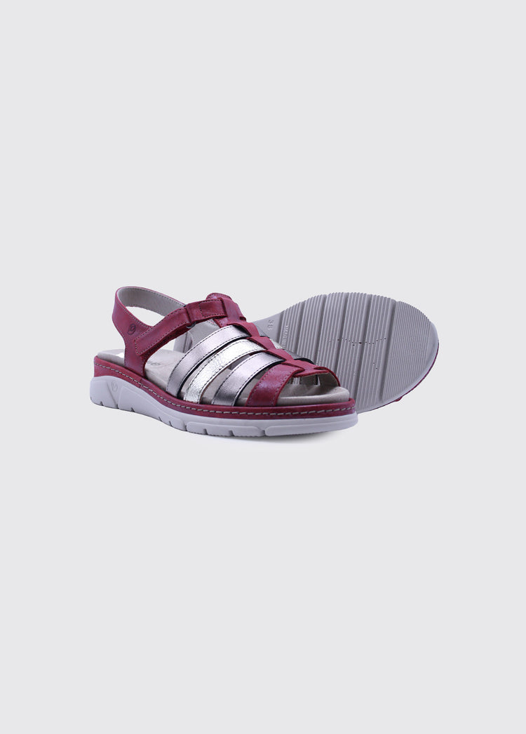 Mediana Ladies Sandal - Red