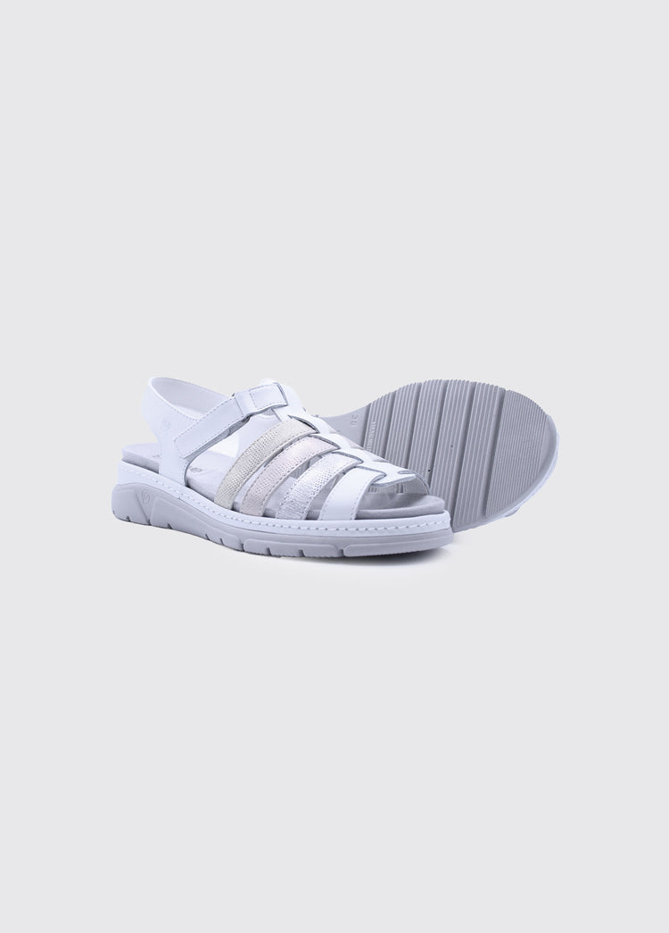 Mediana Ladies Sandal - White
