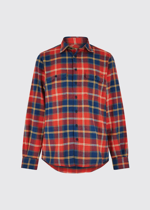 Shelbourne Check Flannel Shirt - Indigo