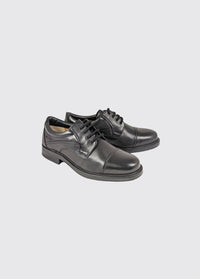 Dalton Toe Cap Lace Up Shoe - Black