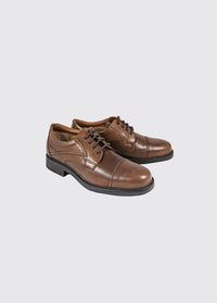 Dalton Toe Cap Lace Up Shoe - Chestnut