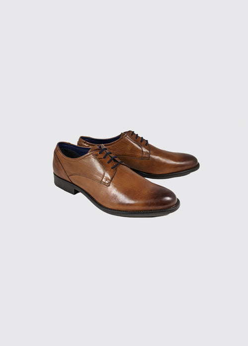 Darrel Derby Lace-Up Shoe - Tan