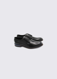 Duel Lace up Formal Shoe - Black