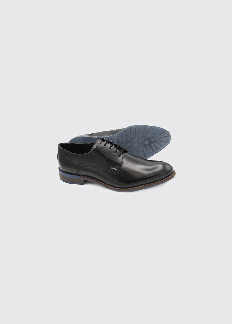 Duel Lace up Formal Shoe - Black