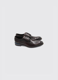 Duel Lace up Formal Shoe - Burgundy