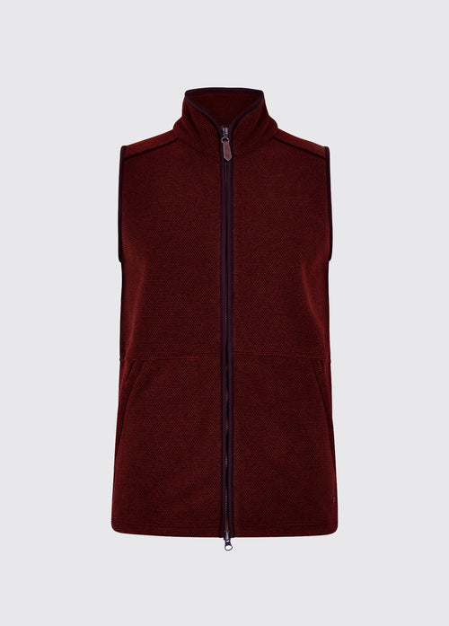 Lifford Fleece Gilet - Ox Blood