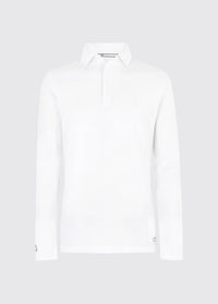 Freshford Mens Long-sleeved Polo - White