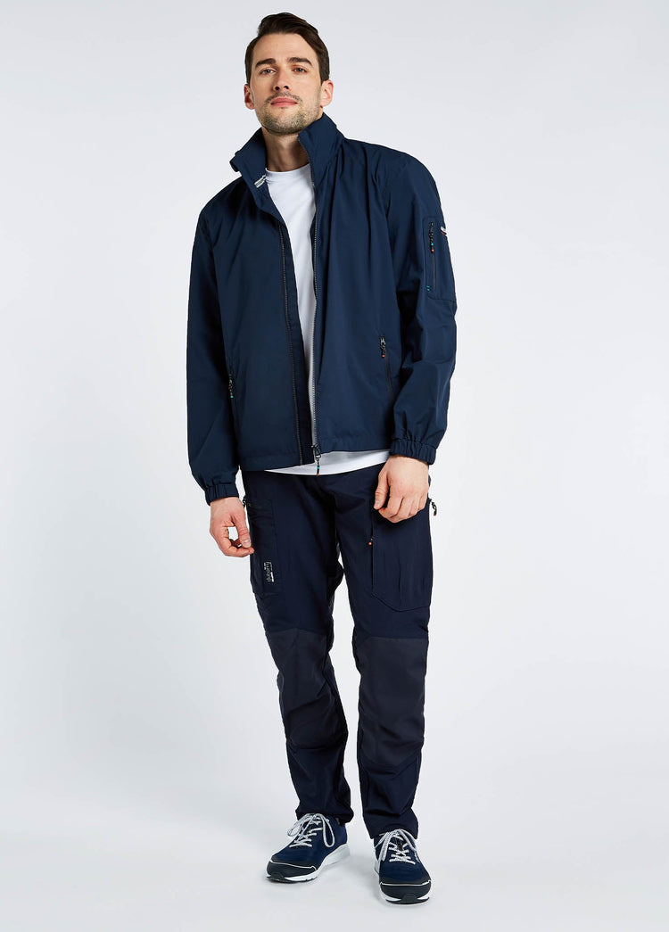 Croatia Men's Fleece-lined Crew Jacket - Navy