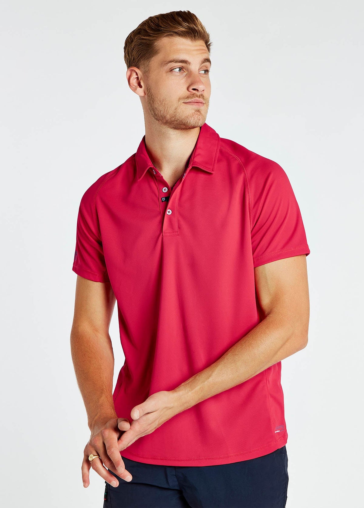 Red 4649 Menton Men's Technical Polo - Red