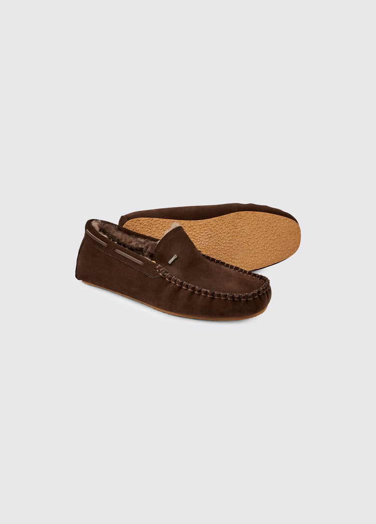 Ventry Men's Moccasin Slipper - Cigar