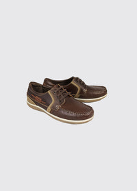 Sheen Mens Laced Moccasin - Mahogany