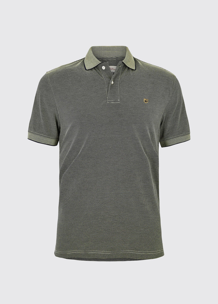 Mullaghmore Striped Polo - Citrus