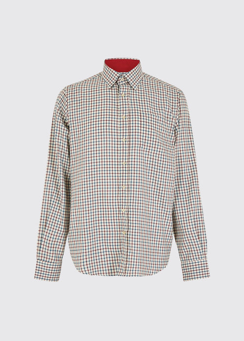 Connell Tattersall Check Shirt - Cardinal