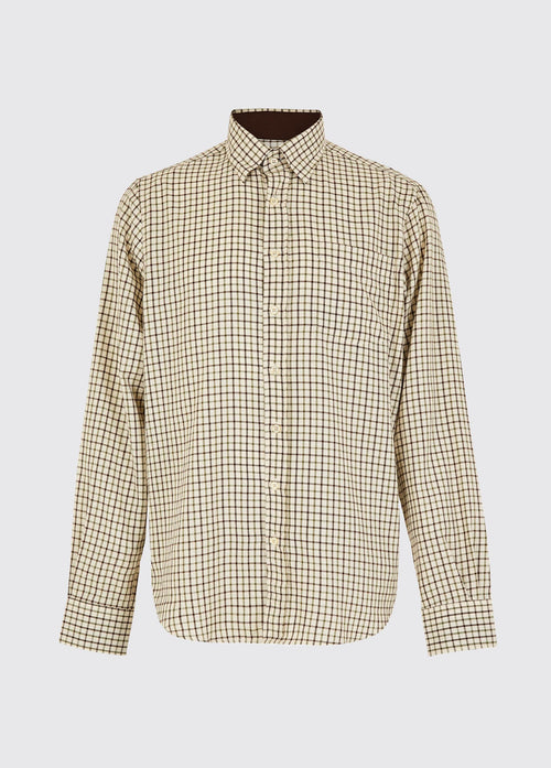 Connell Tattersall Check Shirt - Mahogany