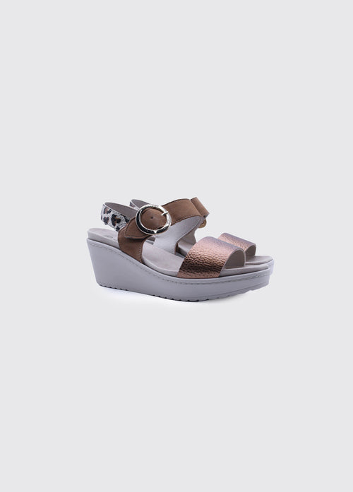 Milano Ladies Sandal - Brown Multi