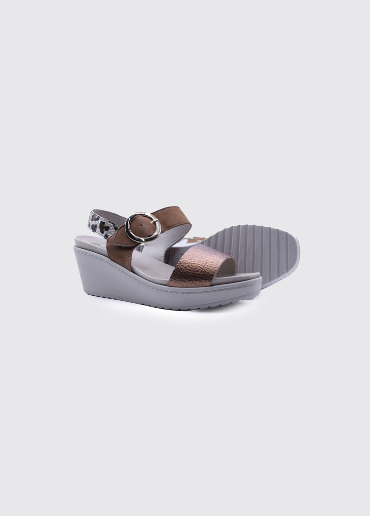 Milano Ladies Sandal - Brown Multi