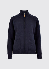 Morton Women's Full-Zip Woollen Knit - Navy