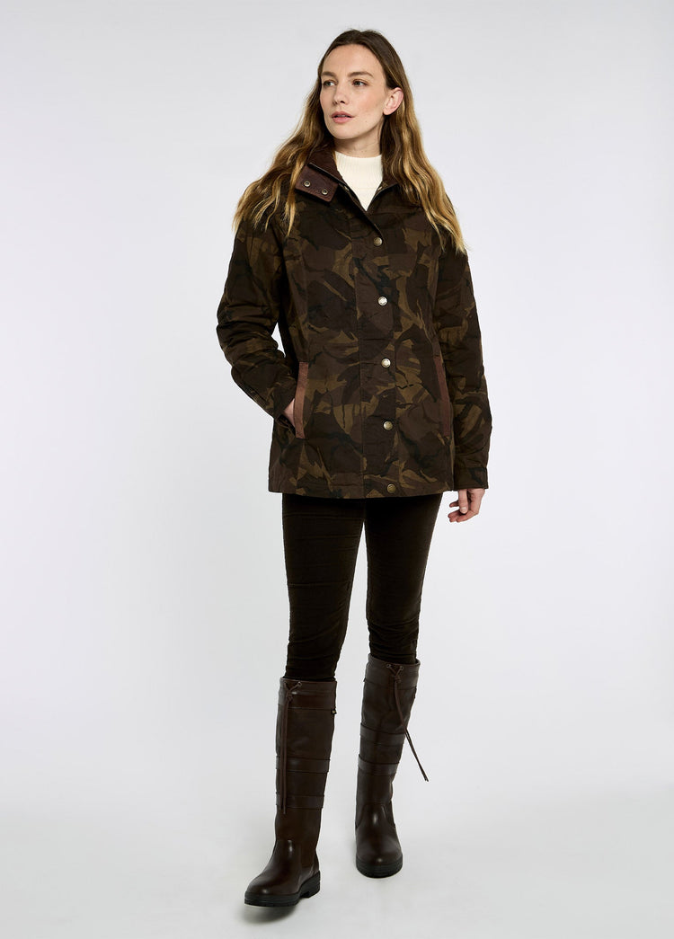 Mountrath LTD Women's Limited edition waxed cotton jacket - Brown Camo
