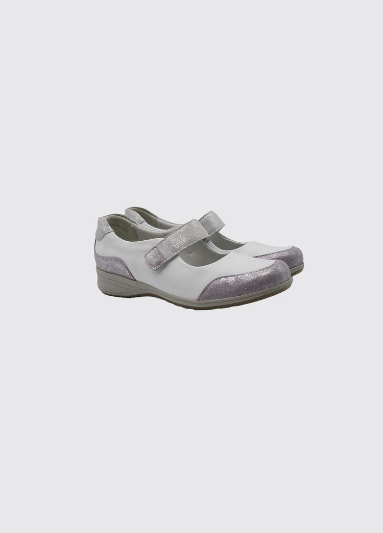 Naomi Women's Soft Leather Shoe - White