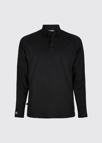 Piraeus Men's Long Sleeve Technical Polo - Black