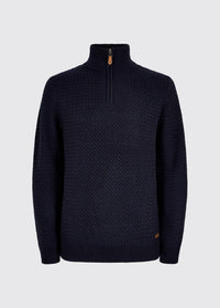 Power Men's Zip neck sweater - Navy
