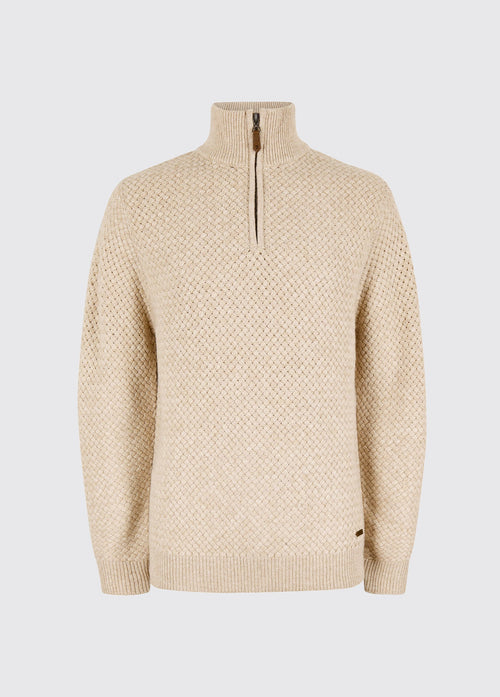 Power Men's Zip neck sweater - Oat