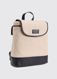 Rosegreen Women’s Canvas backpack with leather trimming - Navy