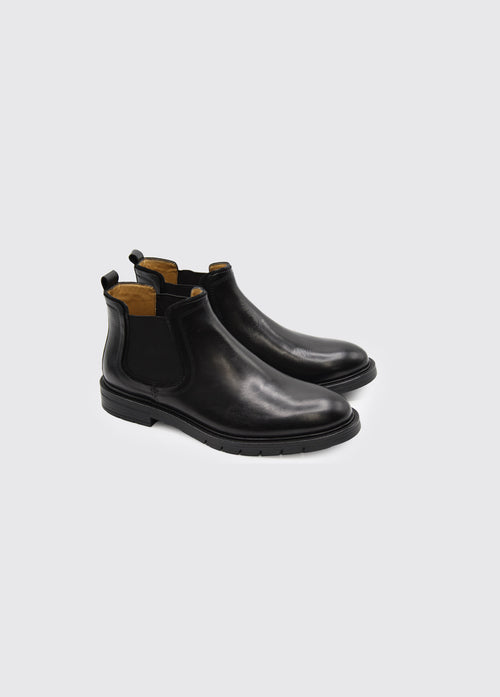 Smythy Pull on Cheslea Boot - Black