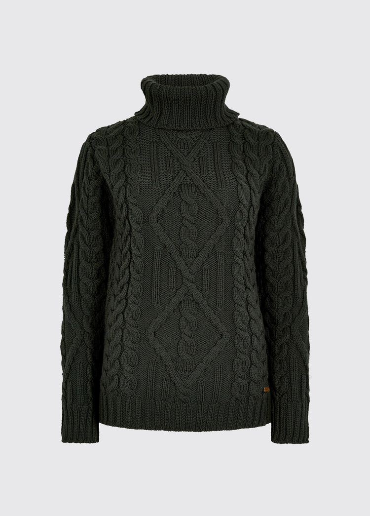 Somers Women's Roll-Neck Sweater - Olive