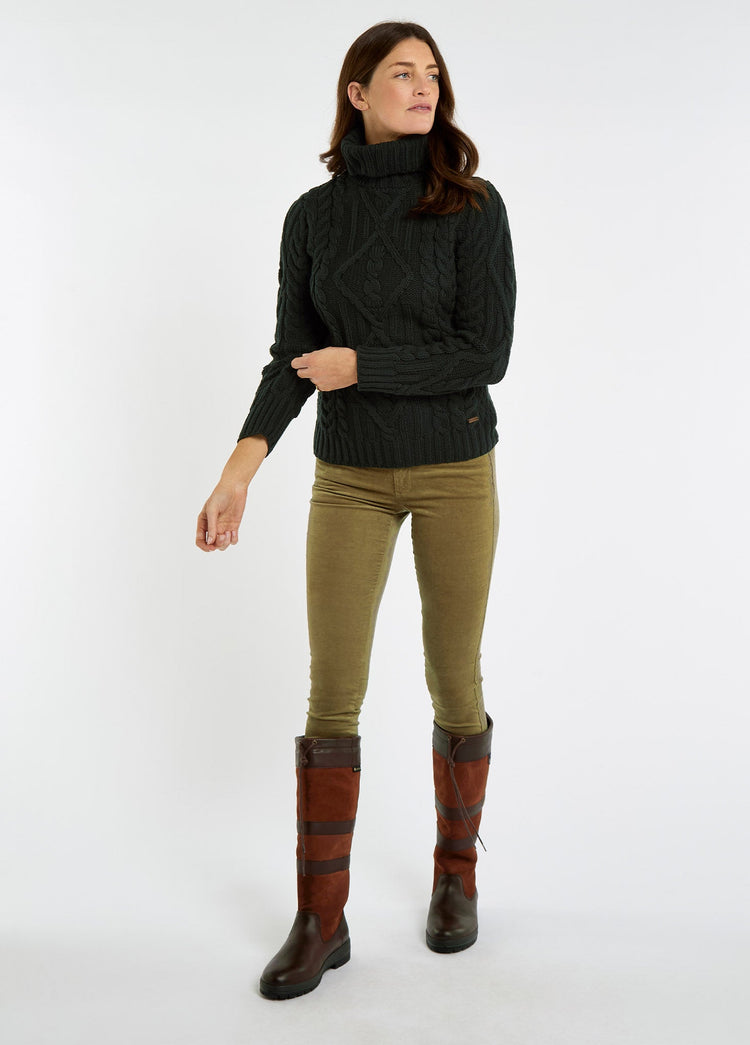 Somers Women's Roll-Neck Sweater - Olive