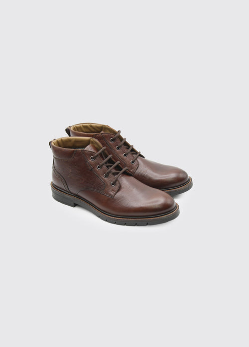 Stallone Padded Collar Mens Boot - Brown