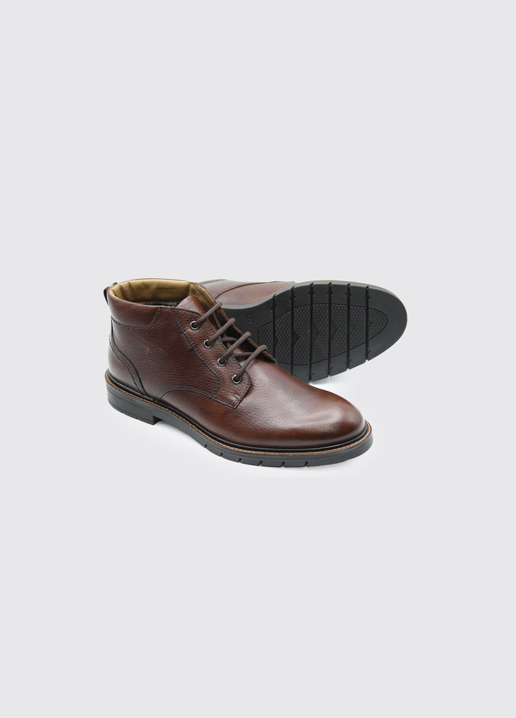 Stallone Padded Collar Mens Boot - Brown