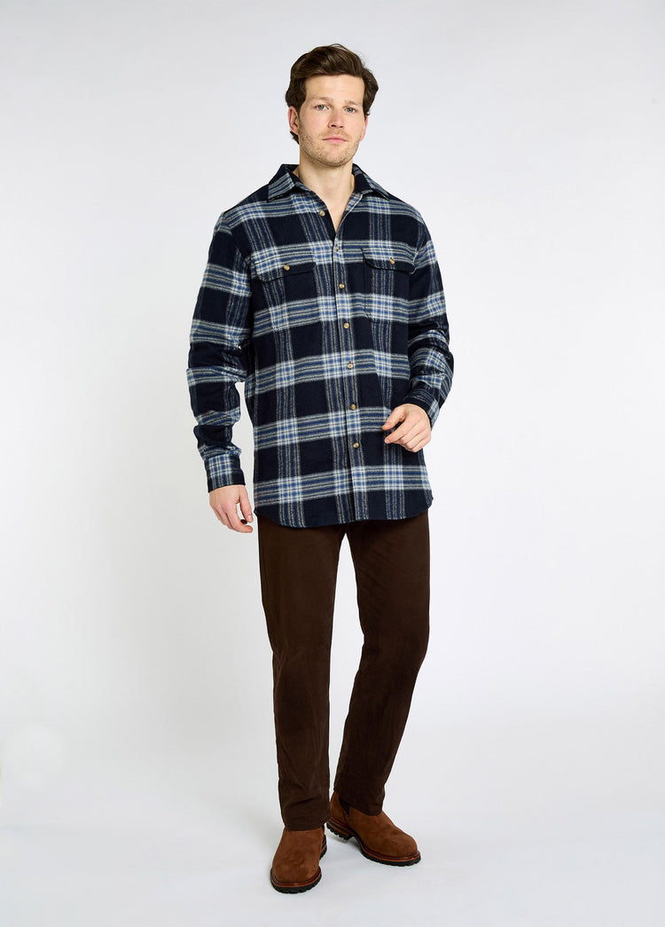 Townley Men’s hunting check shirt - Indigo