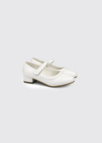Velma Girl's Communion Shoe - White