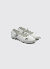 Veronica Communion Shoe - White Satin