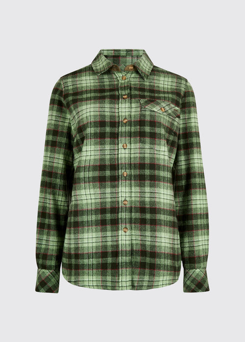 Wildprivet Women’s hunting check shirt - Olive