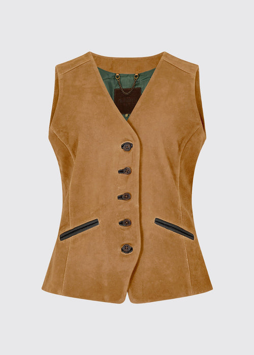Greville Leather Waistcoat - Tan