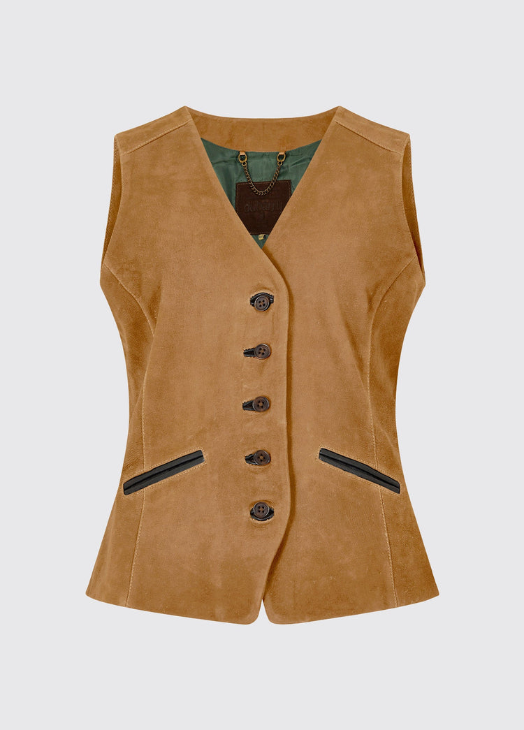 Greville Leather Waistcoat - Tan