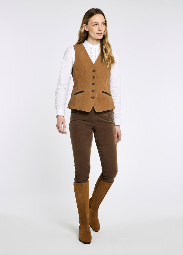 Greville Leather Waistcoat - Tan